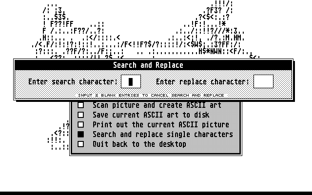 Ancient Art of ASCII (The) atari screenshot